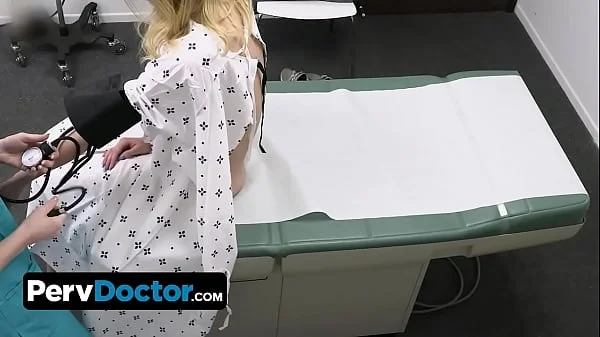 Slender Blonde Patient Lets Perv Doctor And His Hot Ass Nurse To Stretch Her Tight Teen Pussy